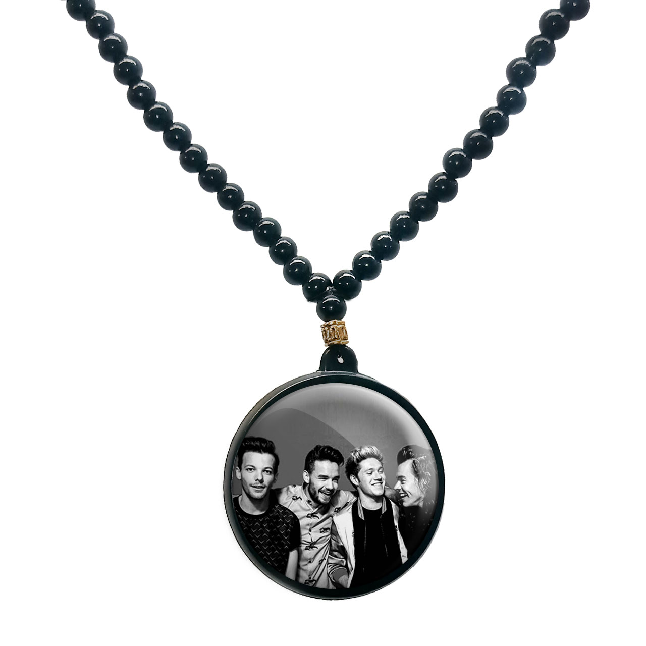 گردنبند پرمانه طرح One Direction کد pmd.13624 مدل دو طرفه