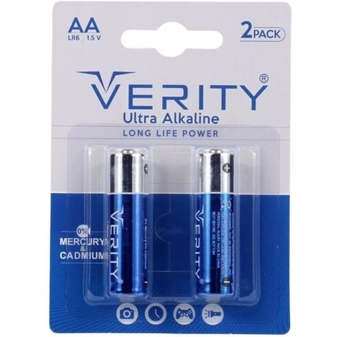 باتری قلمی وریتی مدل Ultra Alkaline بسته 2 عددی