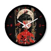 ساعت دیواری بزرگ راویتا طرح نقاشی دختر کد 3574