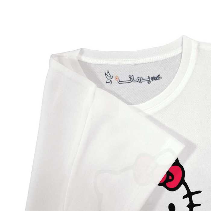 تی شرت بچگانه پرمانه طرح Kitty کد pmt.2416