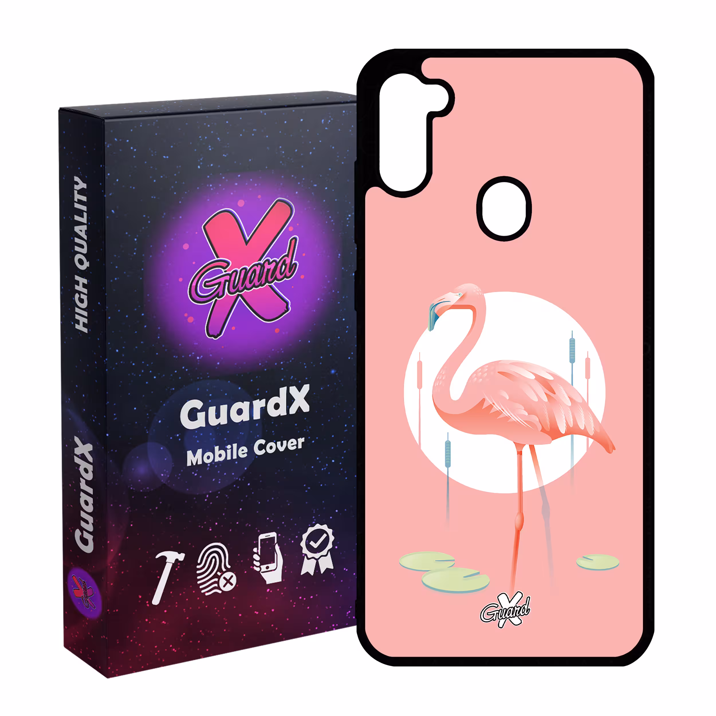 کاور گارد ایکس طرح Flamingo مدل Glass10084 مناسب برای گوشی موبایل سامسونگ Galaxy A11 / M11