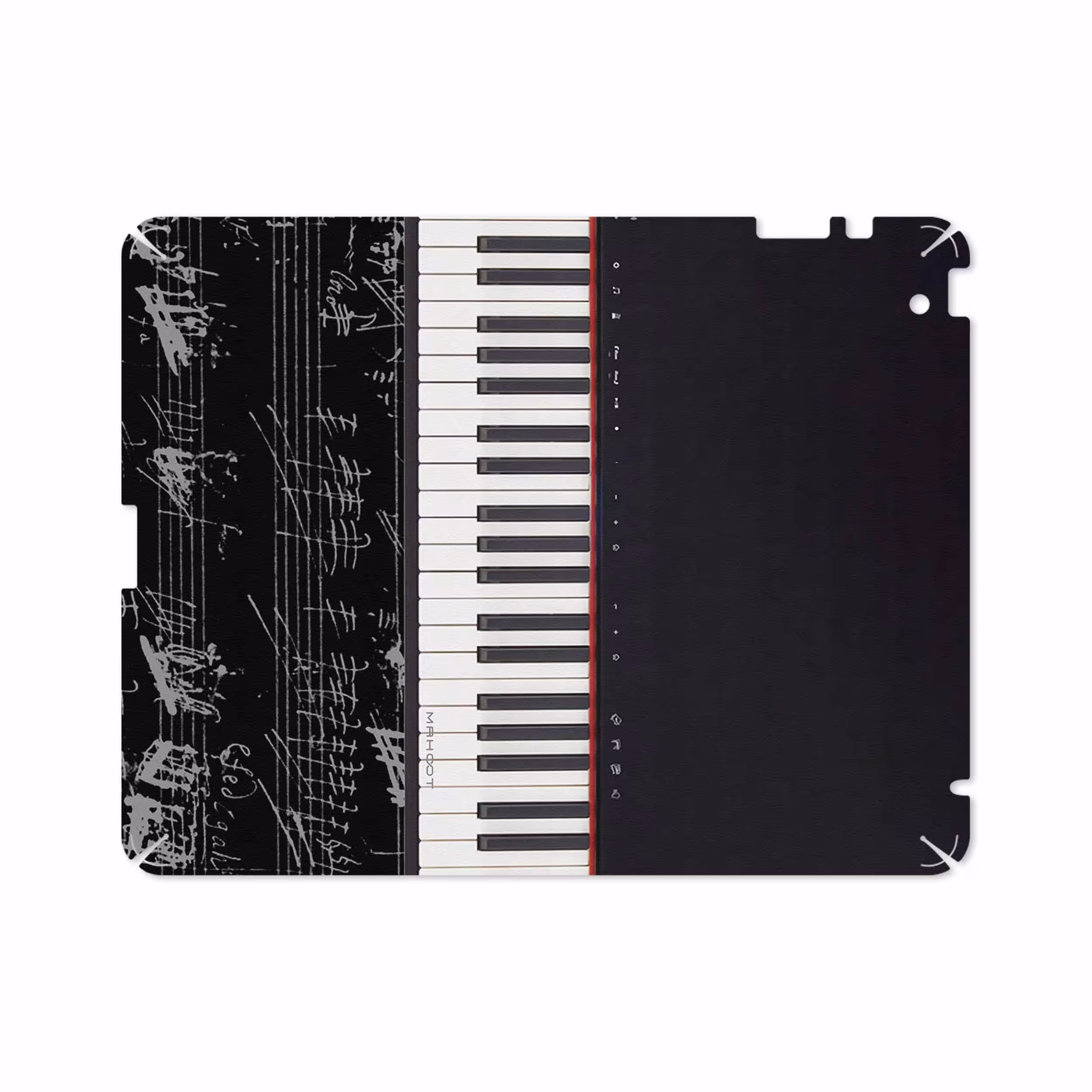 برچسب پوششی ماهوت مدل Piano-Instrument مناسب برای تبلت اپل iPad 2 2011 A1395