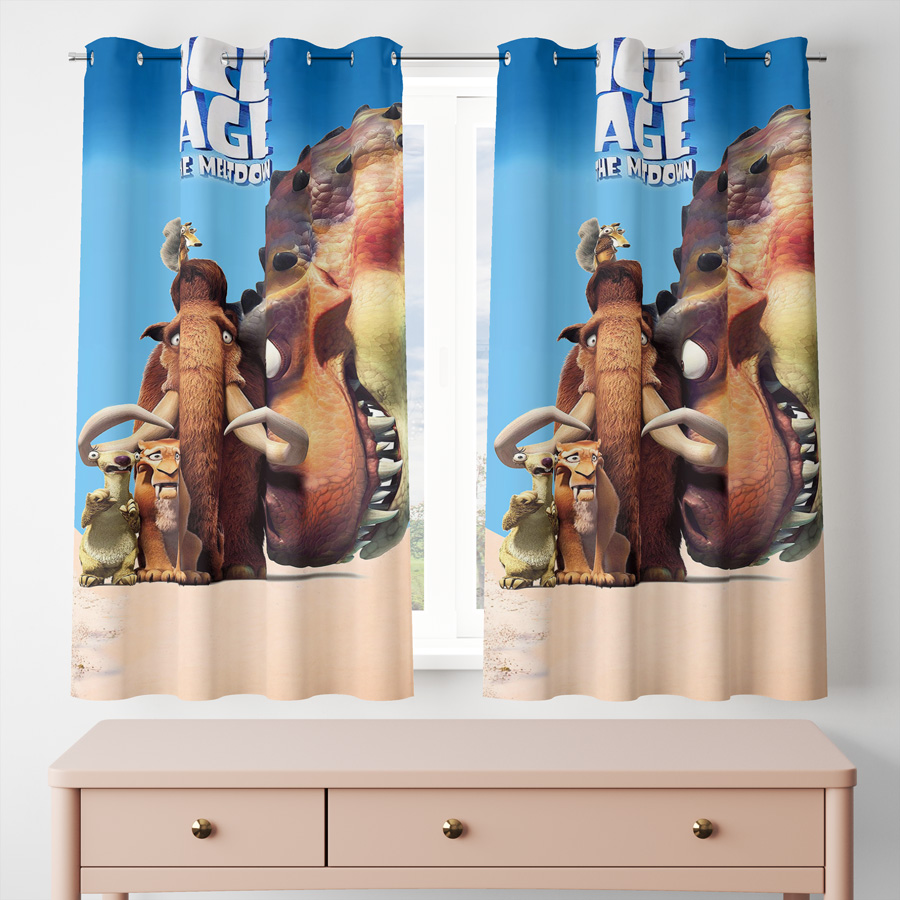 پرده مدل مخمل پانچی کد 8333 سایز 200x140 سانتی متر