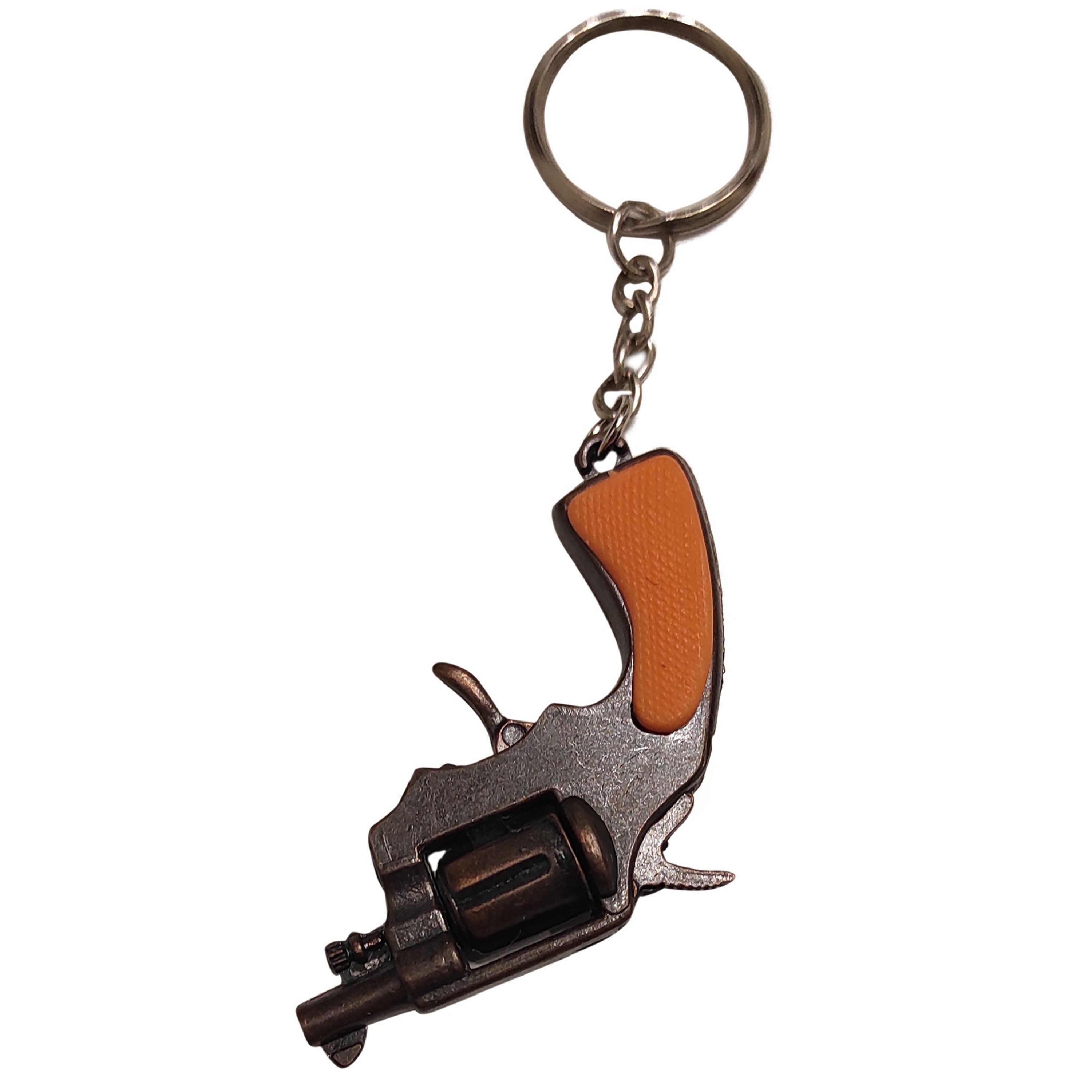 جاکلیدی فلزی طرح تفنگ کوچک روورور کوتاه