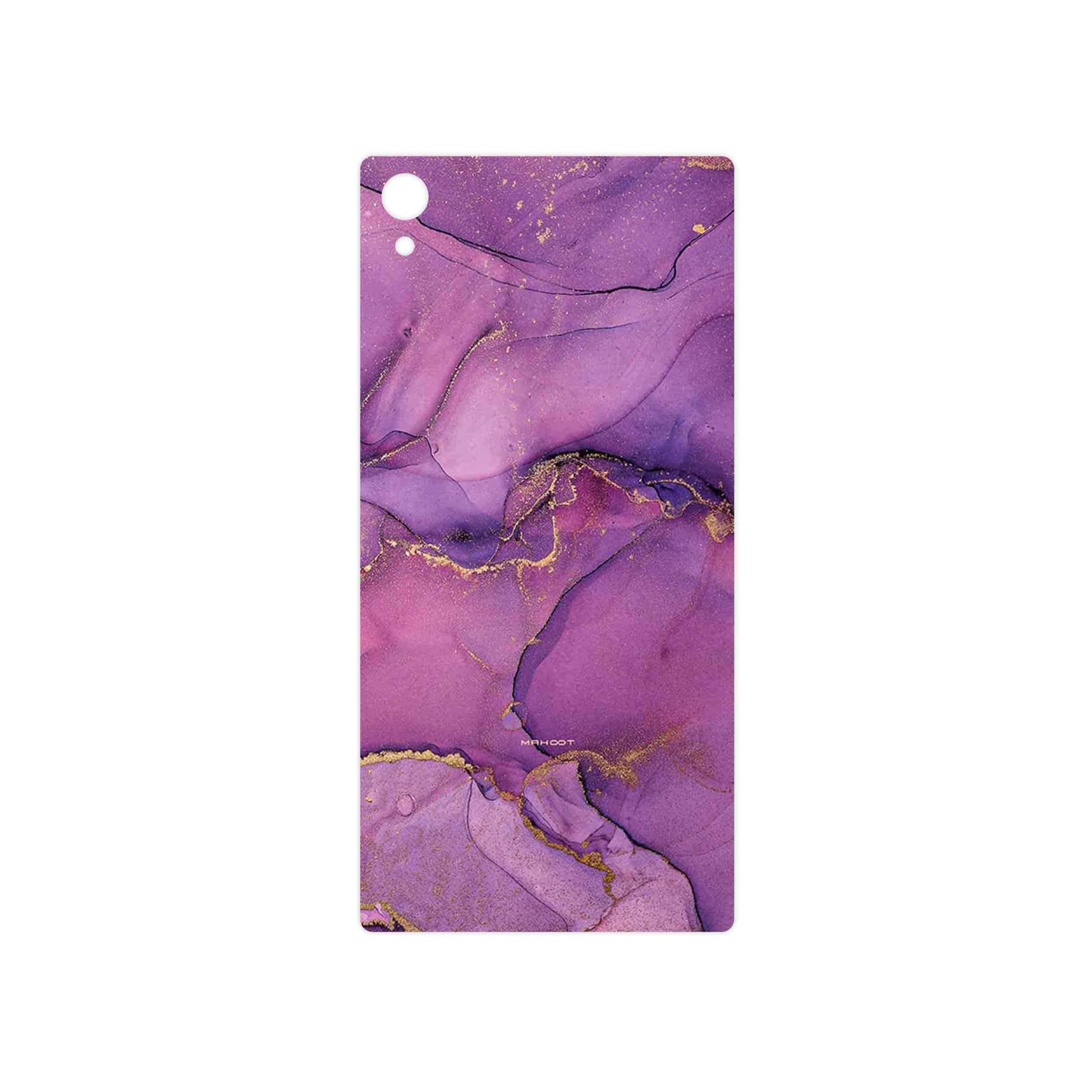 برچسب پوششی ماهوت مدل Purple Marble مناسب برای گوشی موبایل سونی Xperia Z5 Premium