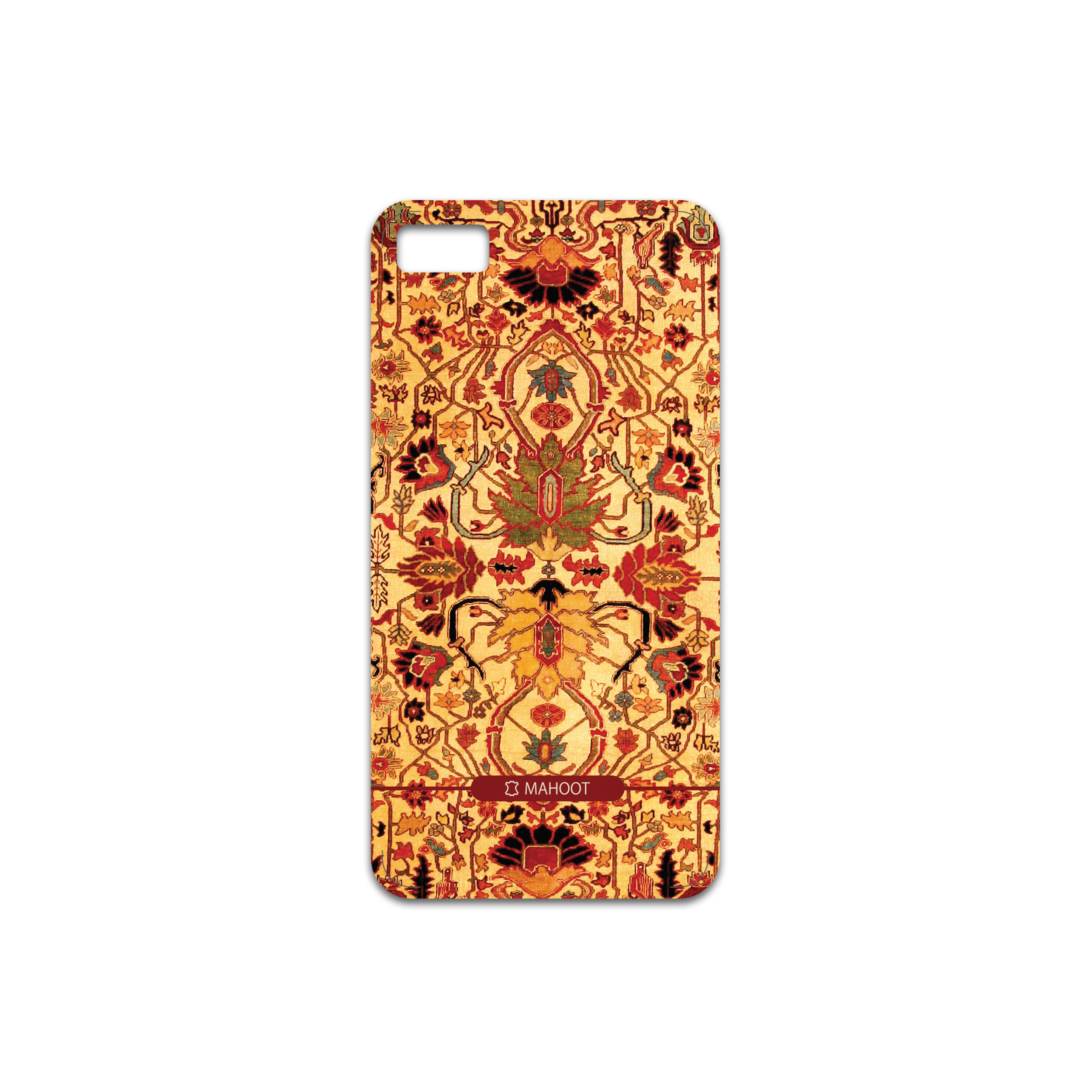 برچسب پوششی ماهوت مدل Persian-Carpet-Yellow مناسب برای گوشی موبایل بلک بری Z10