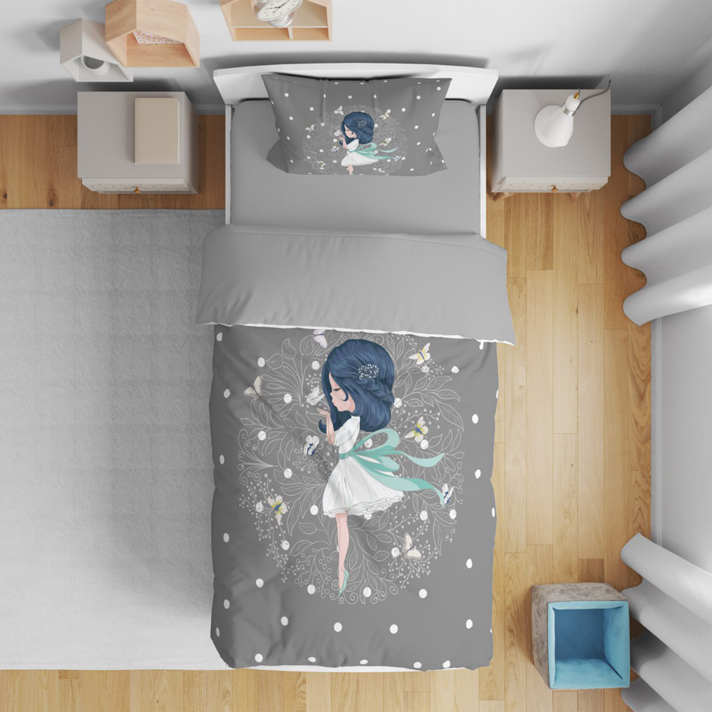 سرویس روتختی مدل 4338 یک نفره 5 تکه