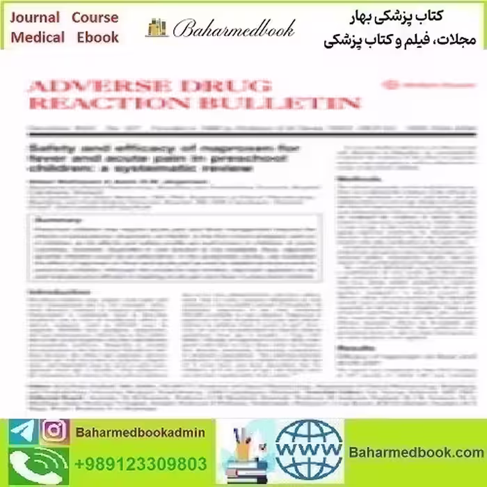 Adverse Drug Reaction Bulletin Volume 332 to 337 2022 TRUE