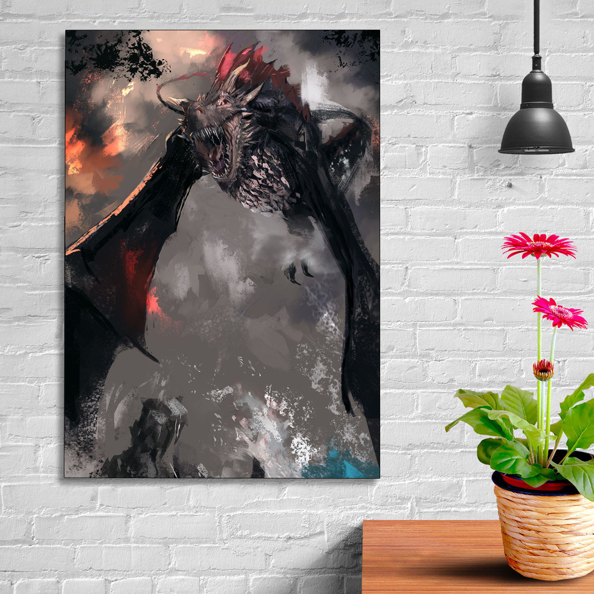 تابلو شاسی گالری استاربوی طرح بازی تاج و تخت مدل GOT 01