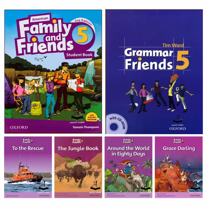 کتاب Family and Friends 5 اثر جمعی از نویسندگان انتشارات آرماندیس شش جلدی