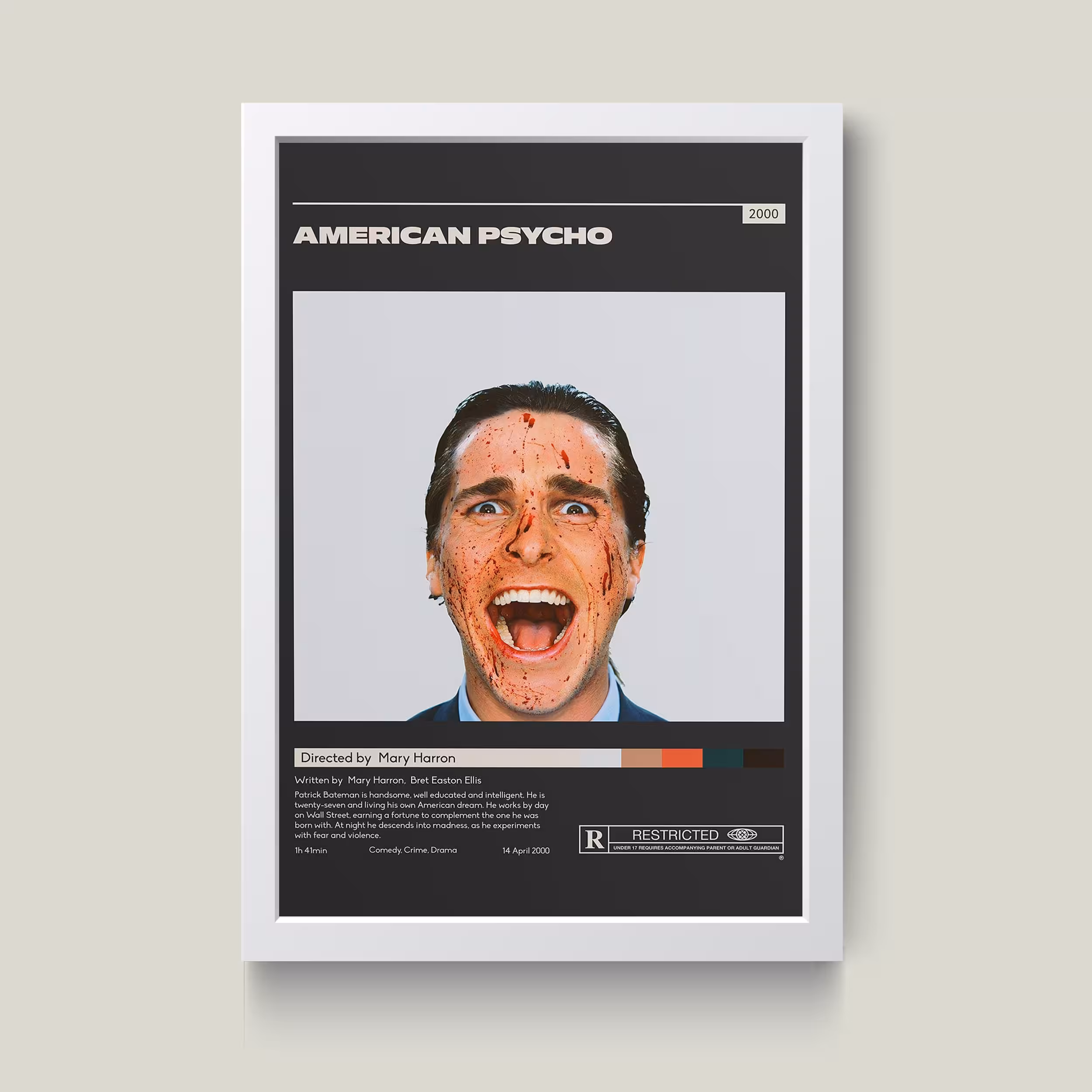 تابلو مدل American Psycho کد S3027-w