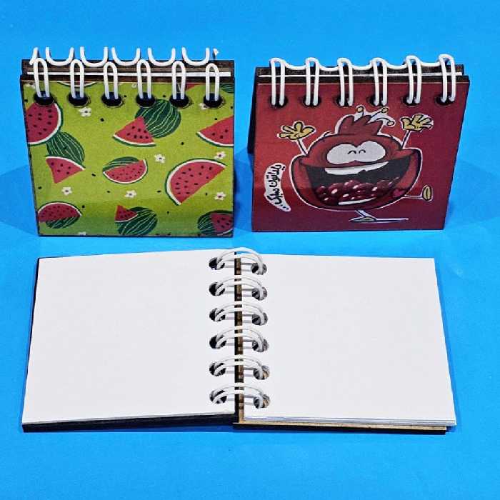 دفترچه یادداشت کوچک چوبی یلدایی