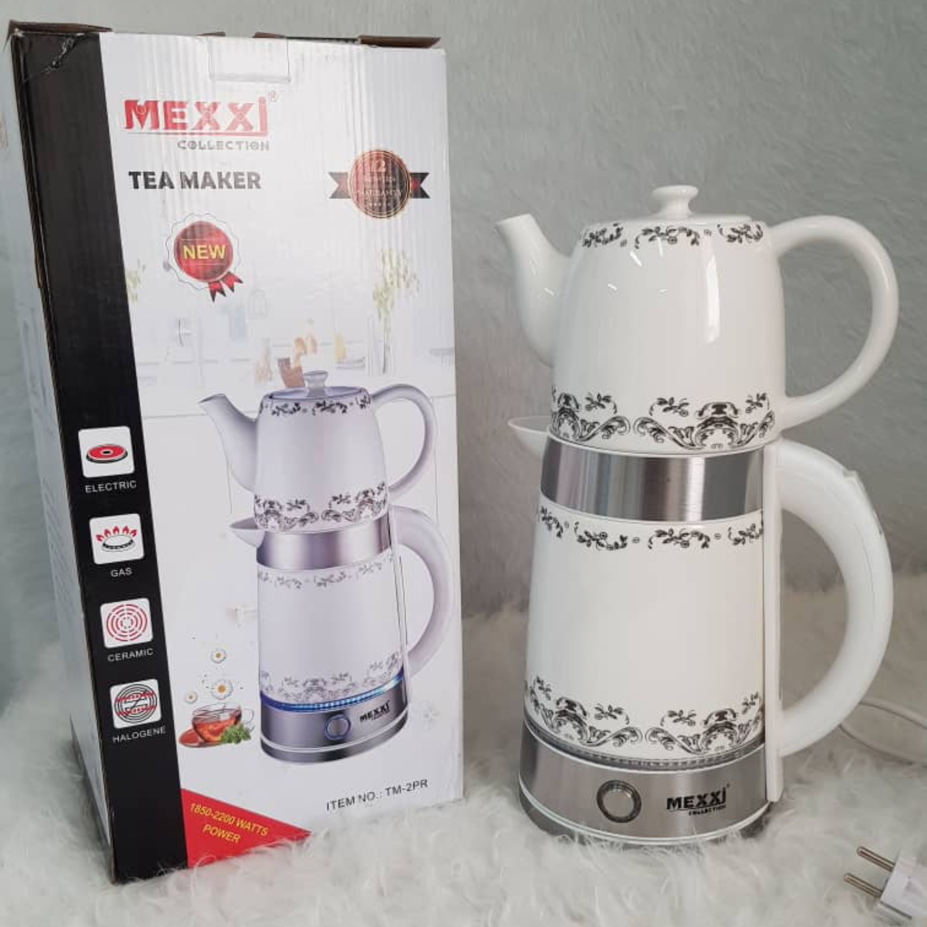 چای ساز رو همی سرامیکی برند مکسی مدل tm-2pr