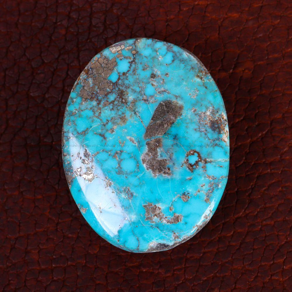 نگین فیروزه شجری کد 13403 - جواهری مشاهیر