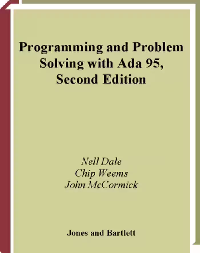 خرید و دانلود نسخه کامل کتاب Programming and problem solving with ADA 95