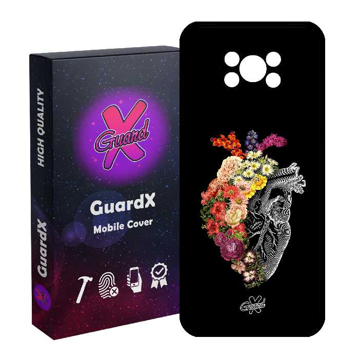 کاور گارد ایکس طرح قلب مدل Glass10216 مناسب برای گوشی موبایل شیائومی Poco X3 / Poco X3 NFC