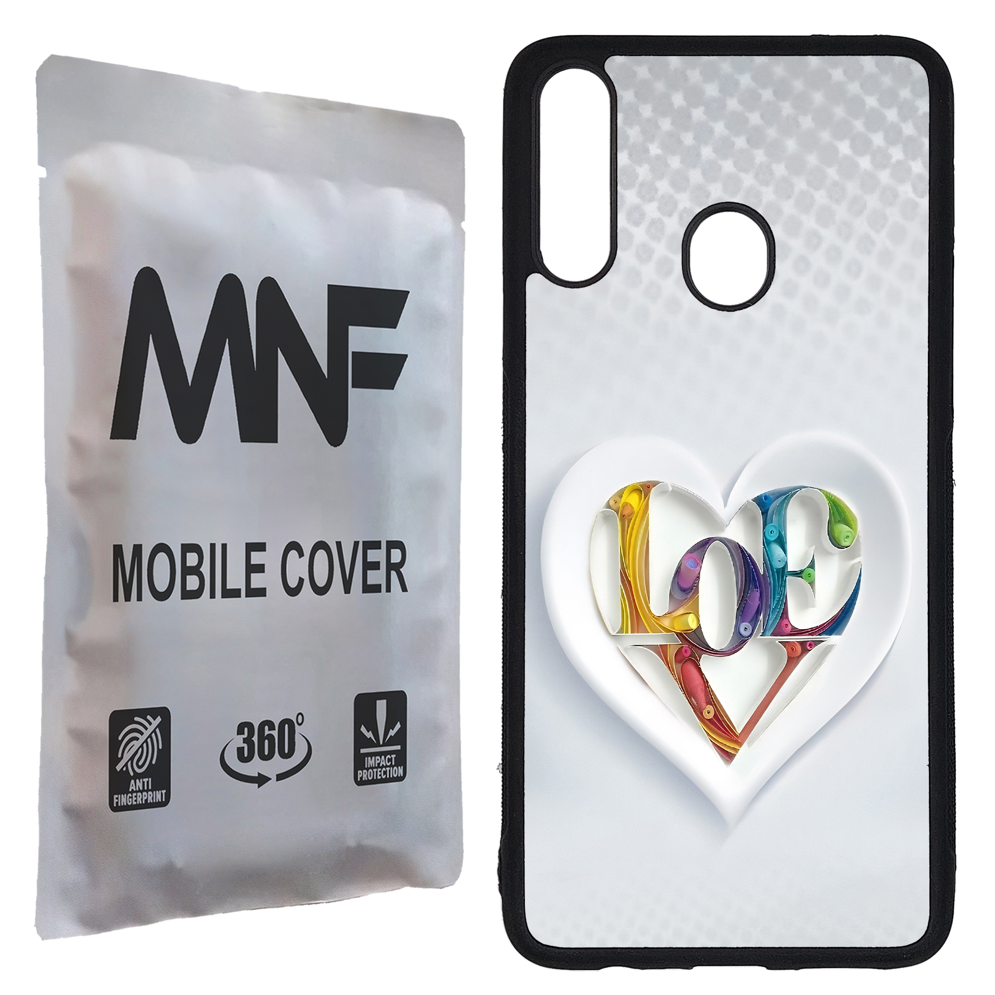 کاور ام ان اف طرح قلبی LOVE کد P-043 مناسب برای گوشی موبایل سامسونگ Galaxy A20s