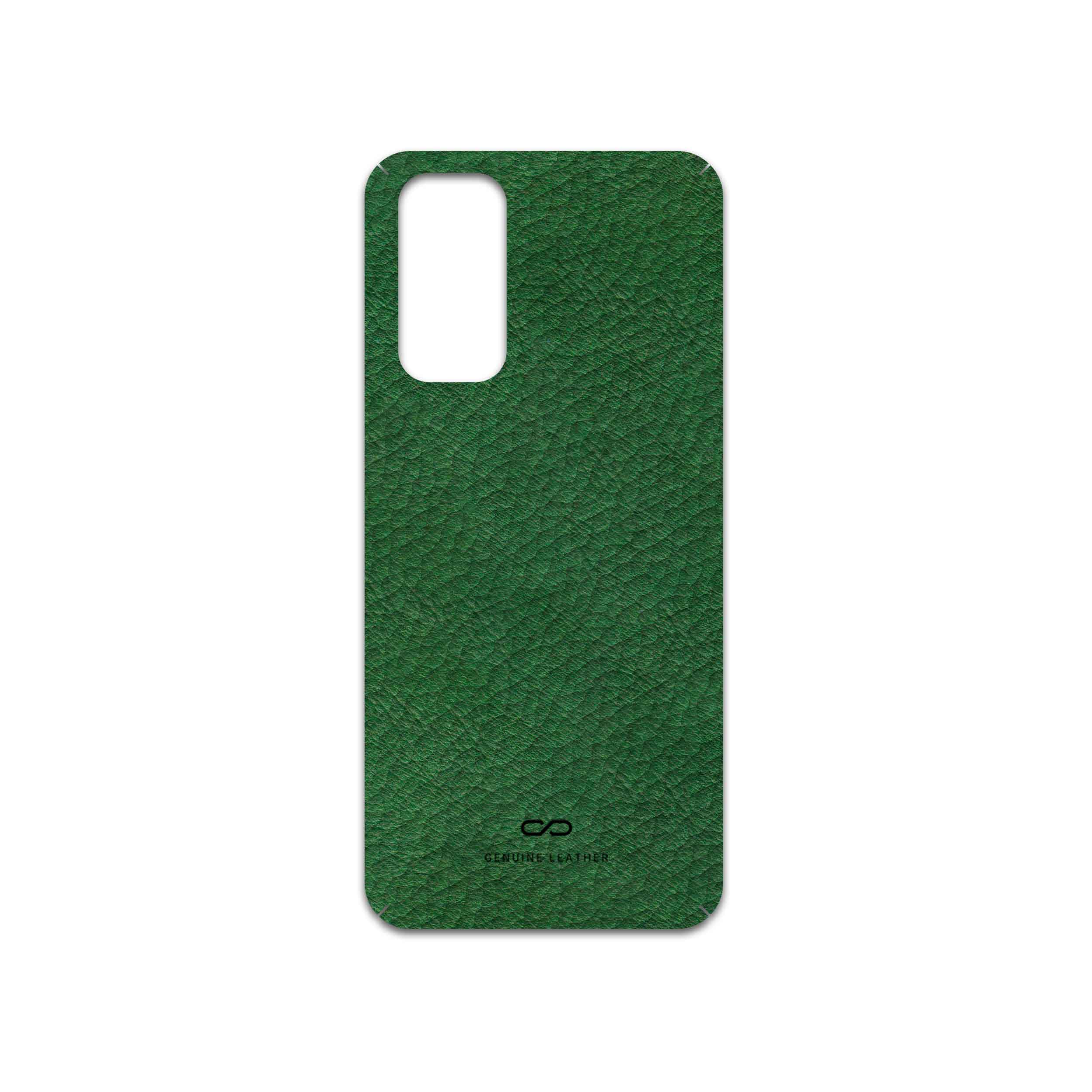 برچسب پوششی ماهوت مدل Green-Leather مناسب برای گوشی موبایل شیائومی Redmi Note 11