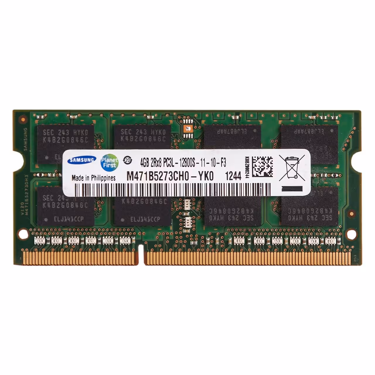 رم لپ تاپ سامسونگ مدل DDR3L 12800S MHz ظرفیت 4 گیگابایت
