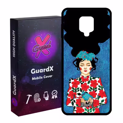 کاور گارد ایکس طرح Girl مدل Glass10137 مناسب برای گوشی موبایل شیائومی Redmi Note 9S / Note 9 Pro / Note 9 Pro Max