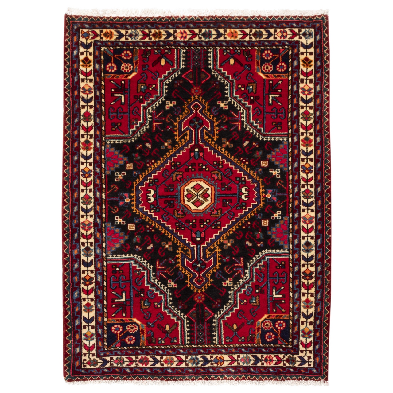 فرش قدیمی دستباف یک متری سی پرشیا کد 123113