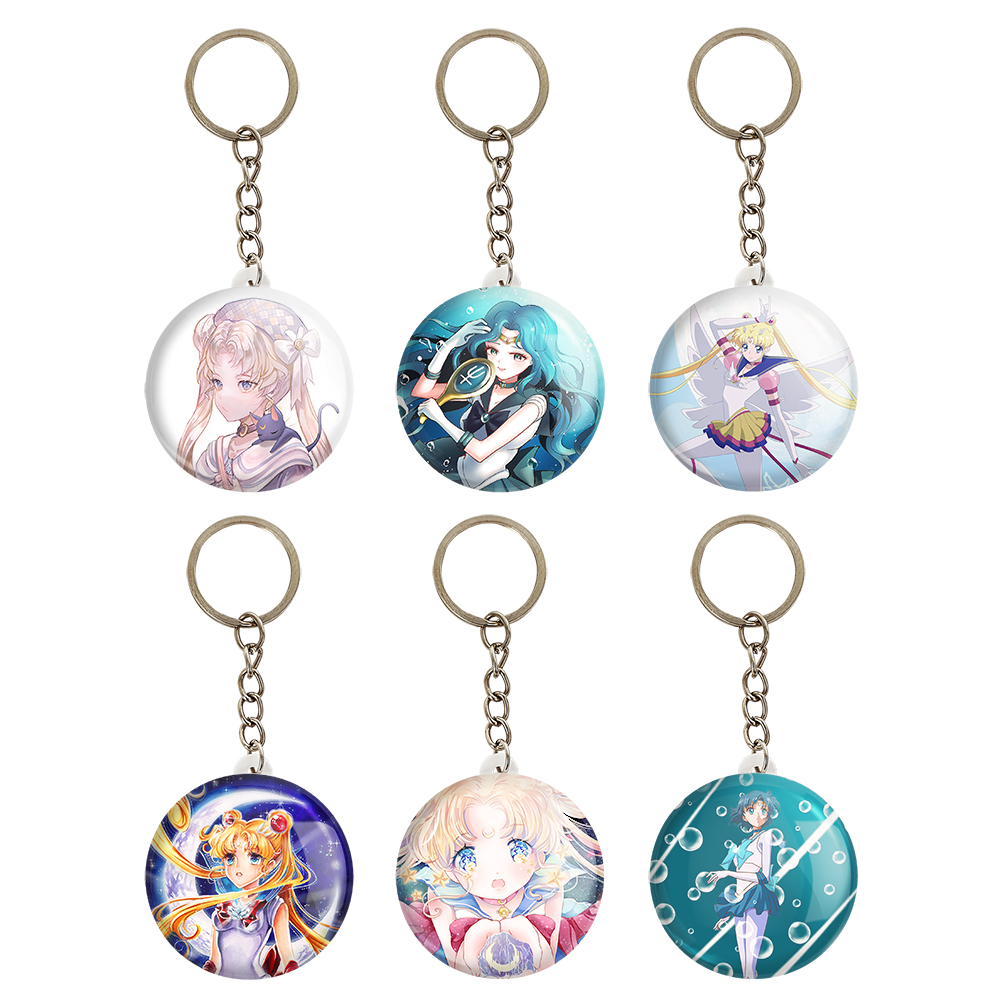 جاکلیدی خندالو مدل انیمه سیلور مون Sailor Moon کد 953A مجموعه 6 عددی