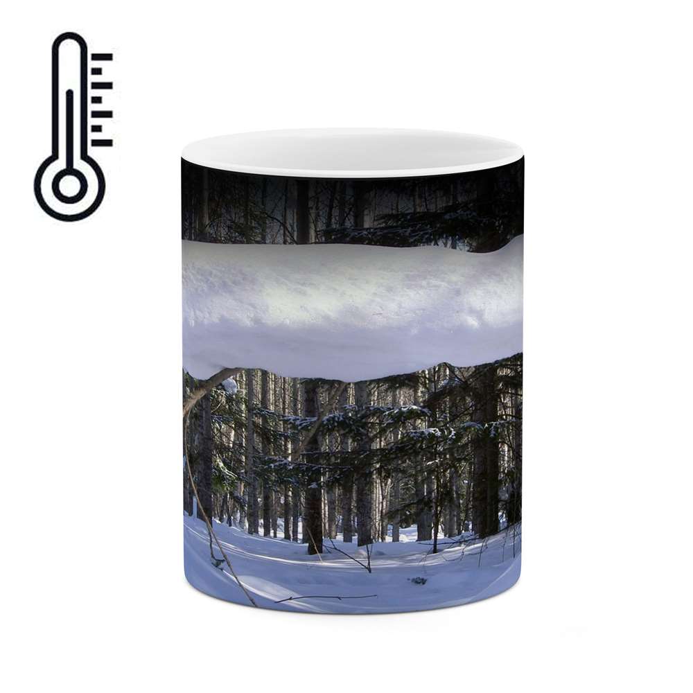 ماگ حرارتی کاکتی طرح منظره برفی مدل mgh14921