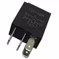 میکرو رله 4 فیش کتابی (مشکی)                                     پژو 206 , پژو 405 , رانا , سمند , برند چکاد