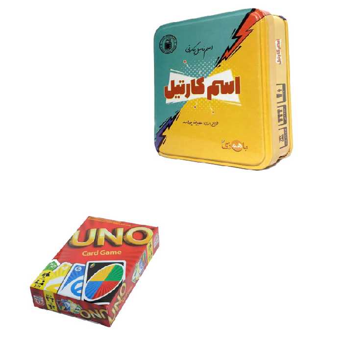 بازی فکری اسم کارتیل مدل 01 به همراه بازی uno | چاوه