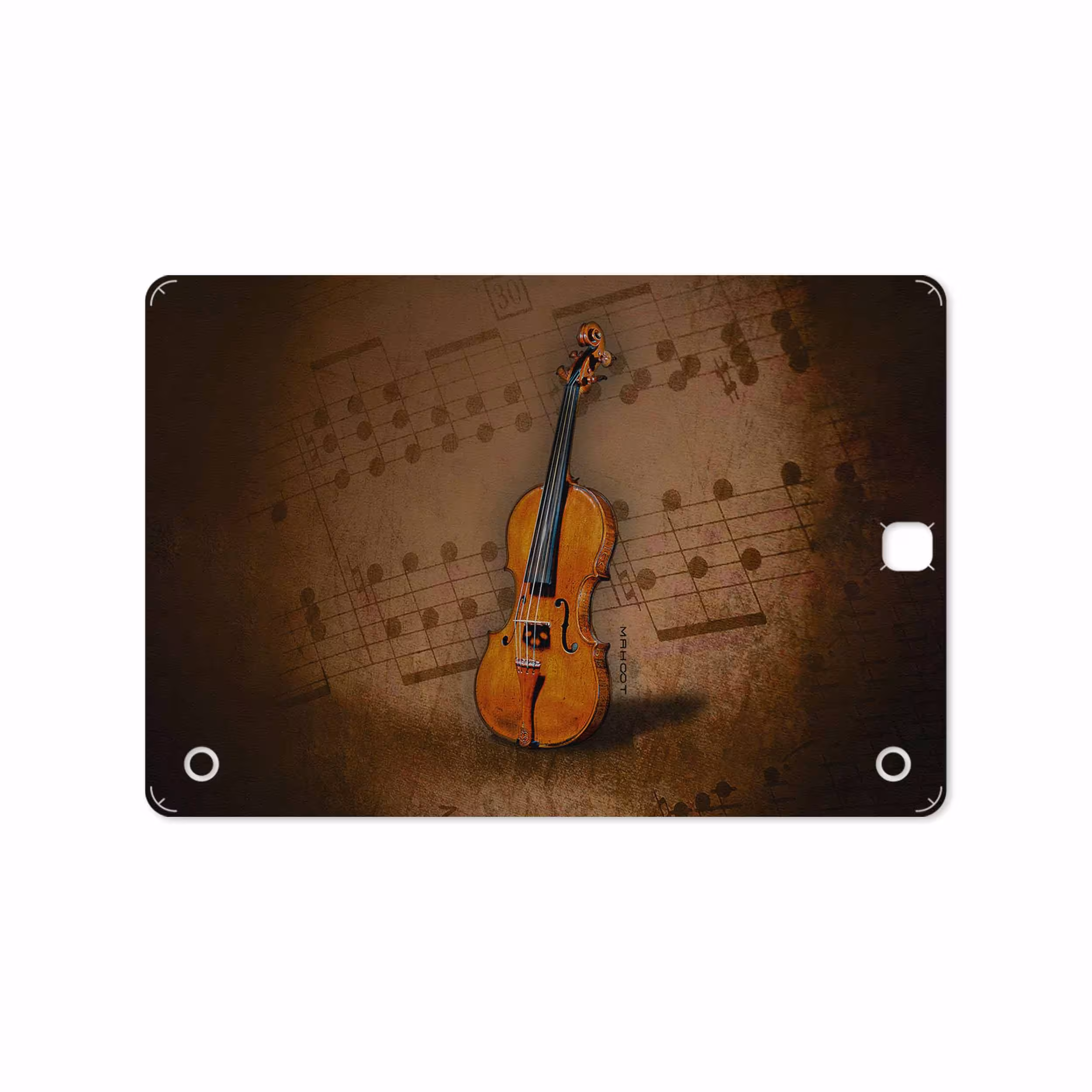برچسب پوششی ماهوت مدل Violin-Instrument مناسب برای تبلت سامسونگ Galaxy Tab A 9.7 2015 T555