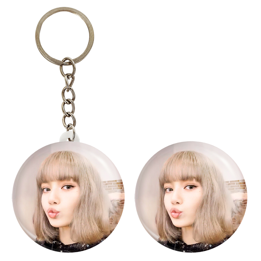 پیکسل خندالو مدل لیسا بلک پینک کد 14335 به همراه جاکلیدی