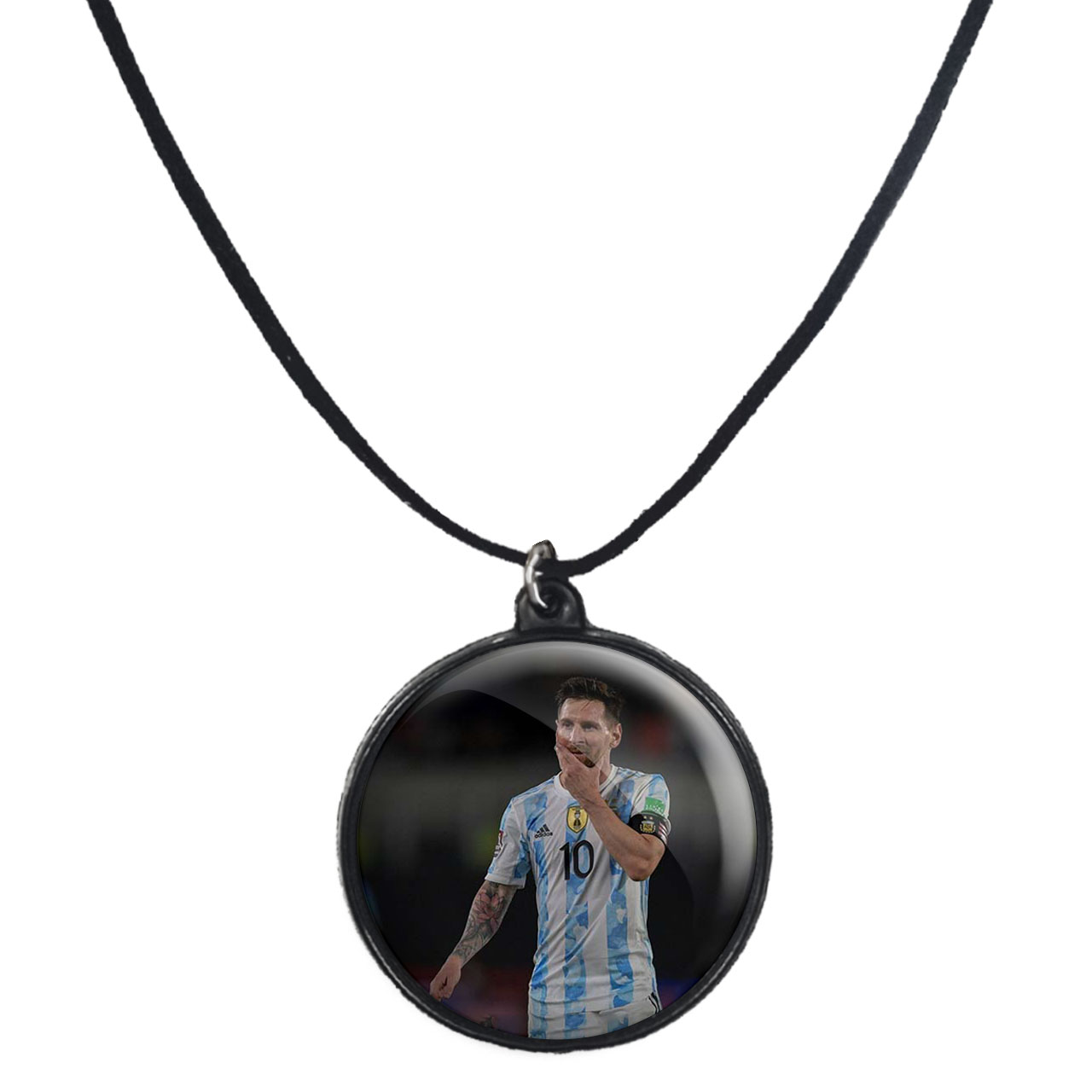 گردنبند پرمانه طرح مسی کد pmb.8850 مدل دو طرفه