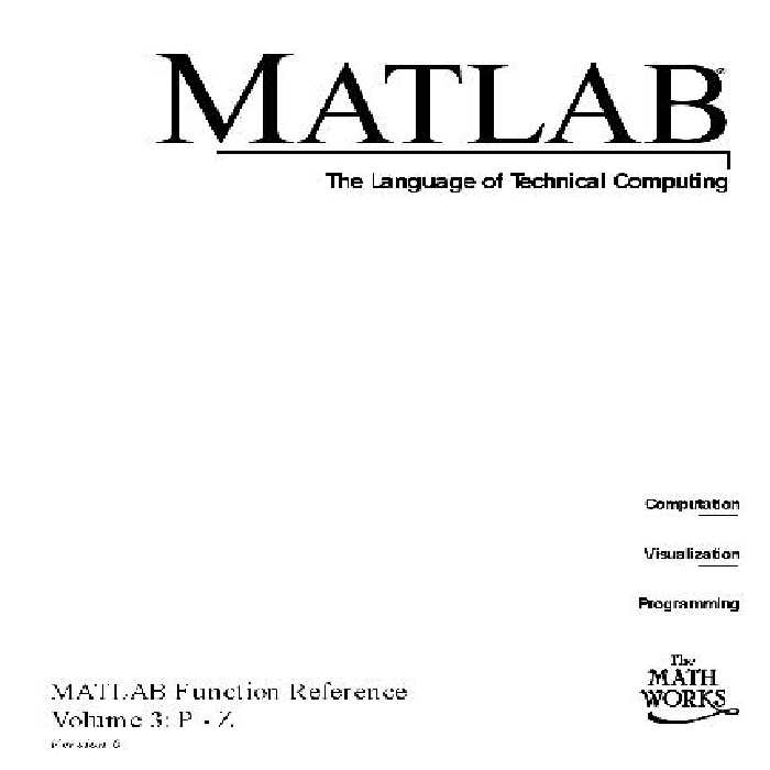 خرید و دانلود نسخه کامل کتاب MATLAB Function Reference
