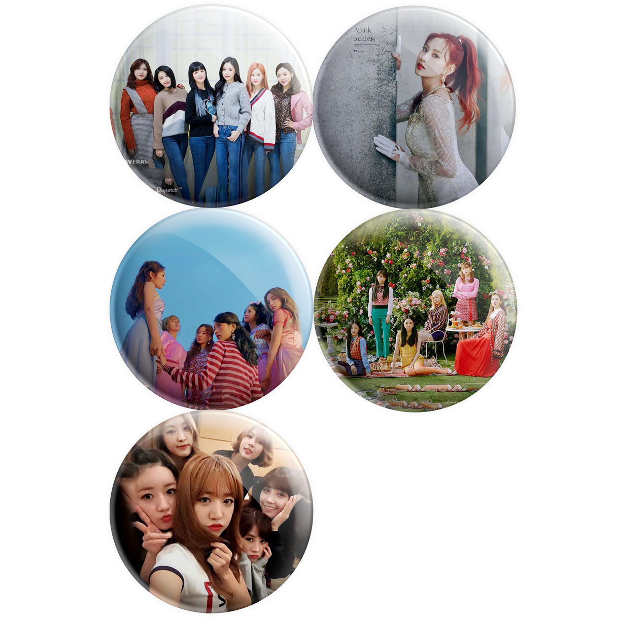 پیکسل پرمانه طرح Apinkگروه موسیقی کد pmg5.8352 مجموعه 5 عددی