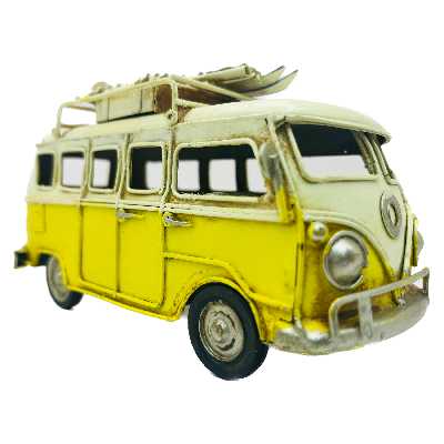 ماکت دکوری طرح ماشین فولکس با چوب اسکی کد 1511.45