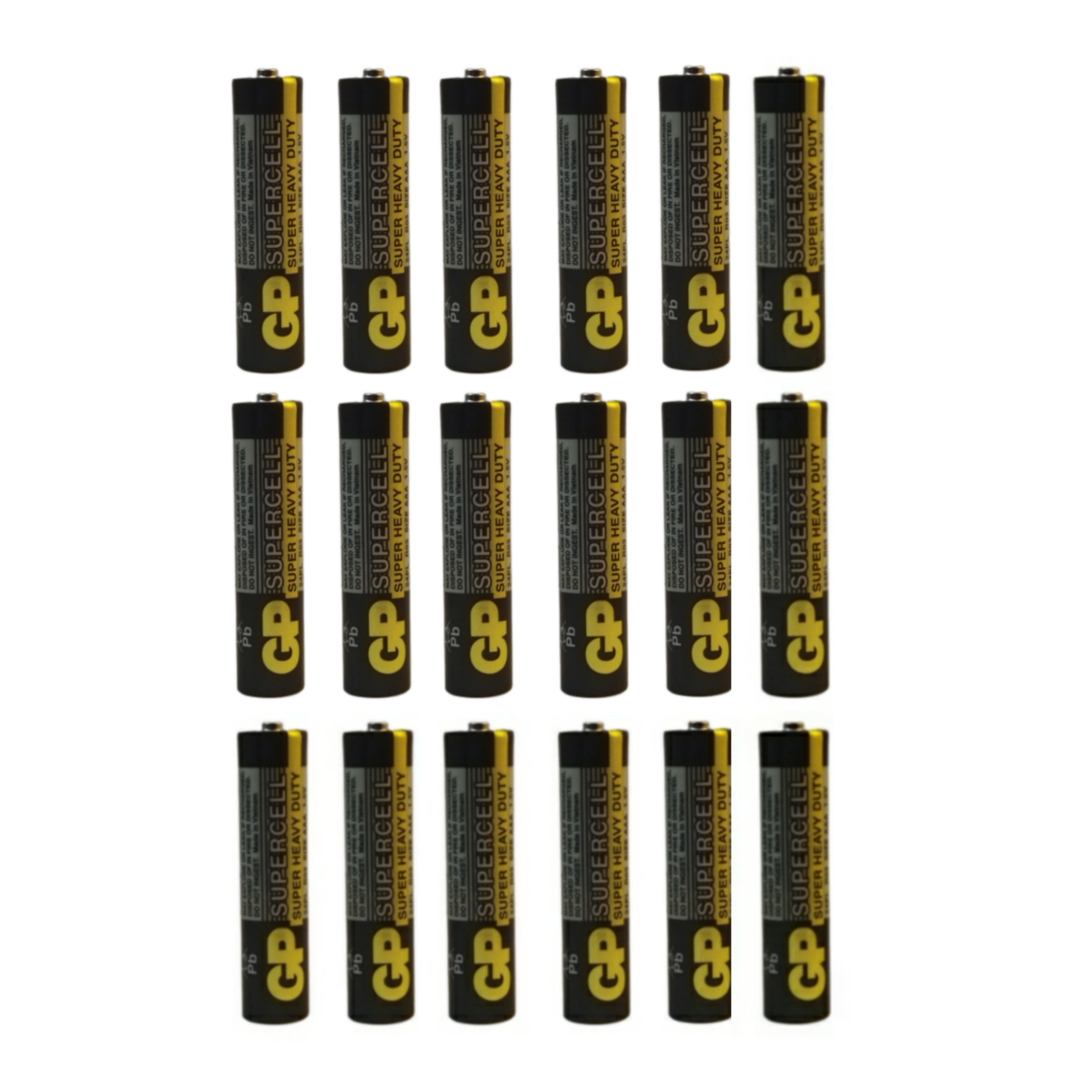 باتری نیم قلمی جی‌ پی مدل gp24pl-is4 بسته 18 عددی