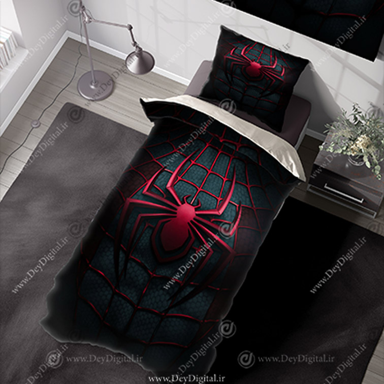 روتختی پسرانه طرح آرم لباس مرد عنکبوتی PK-5481