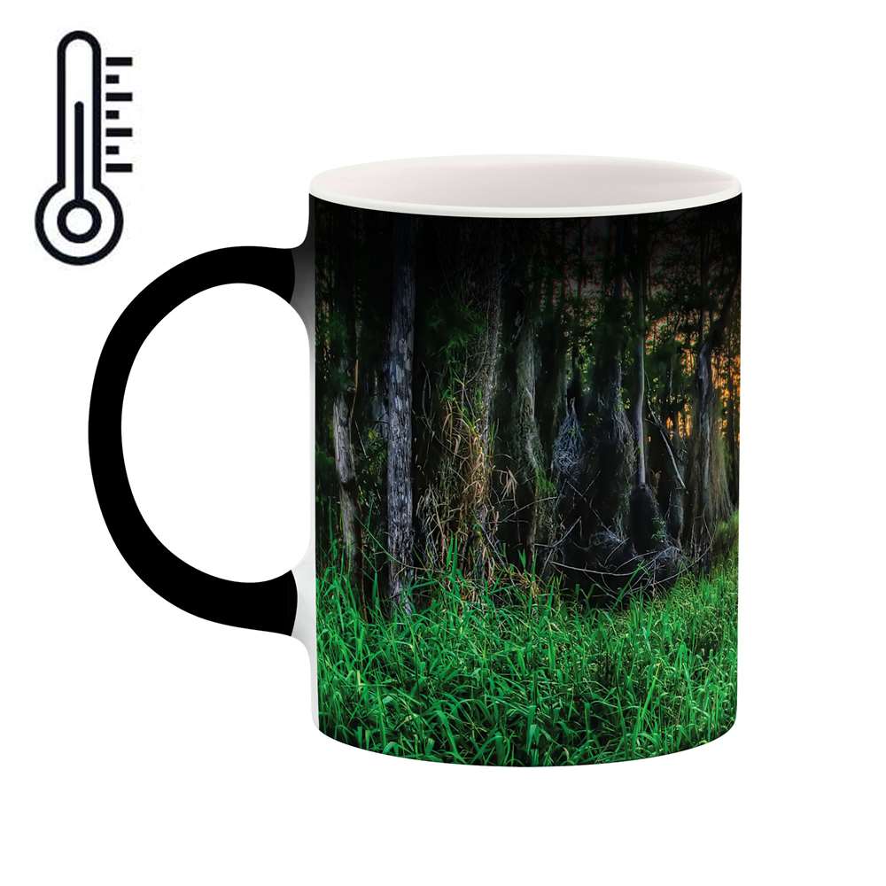 ماگ حرارتی طرح غروب جنگل مدل mgh03698