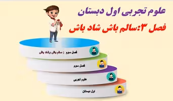 پاورپوینت بخش سوم علوم تجربی اول دبستان فصل سوم سالم باش شاد باش صفحه 18 تا 25