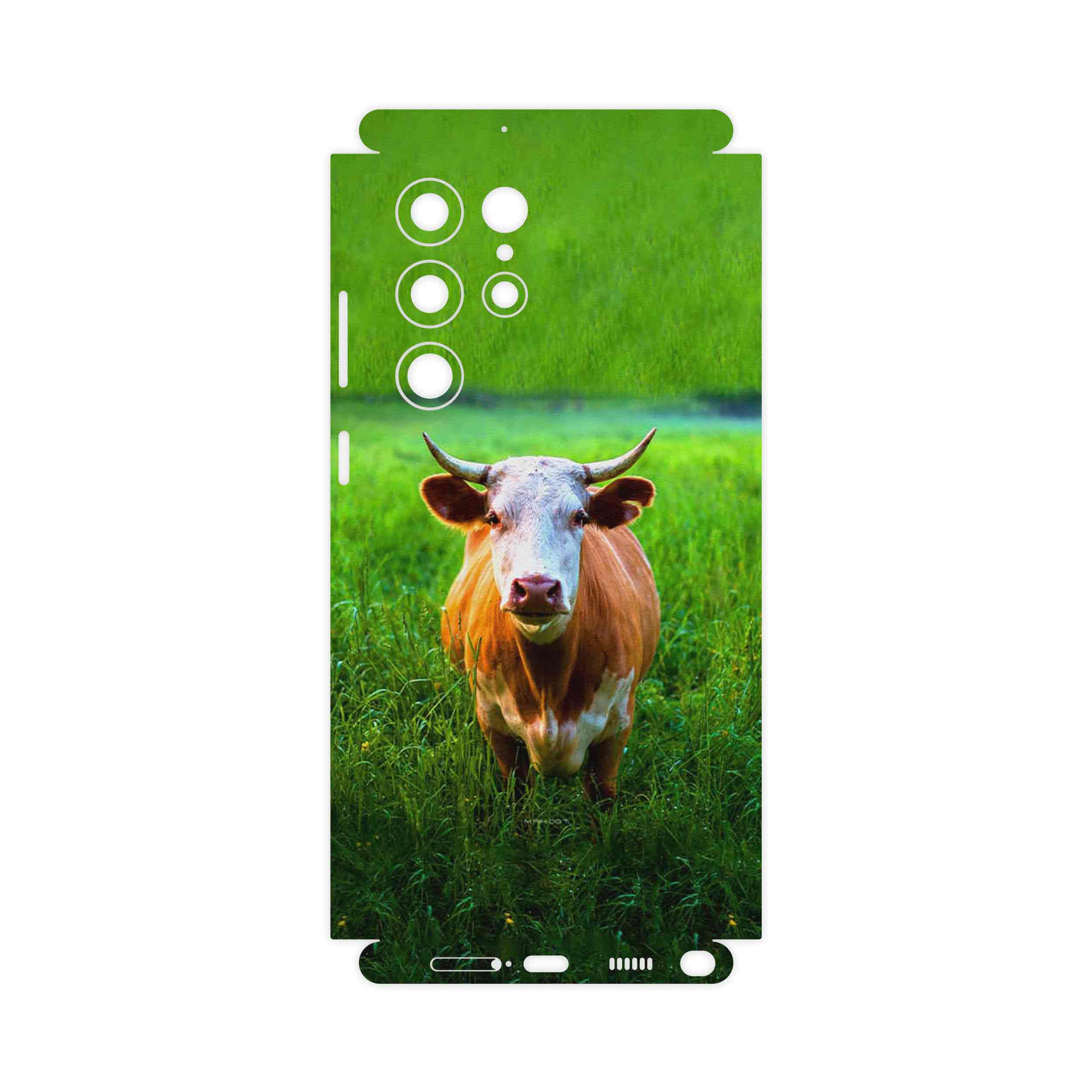 برچسب پوششی ماهوت مدل Cow-FullSkin مناسب برای گوشی موبایل سامسونگ Galaxy S22 Ultra 5G