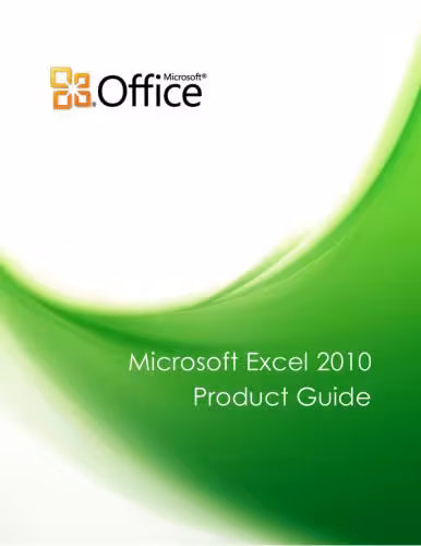 خرید و دانلود نسخه کامل کتاب Microsoft Corp. Microsoft Excel 2010 Product Guide