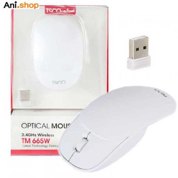ماوس وایرلس تسکو مدل TM 665W-سفید کد21