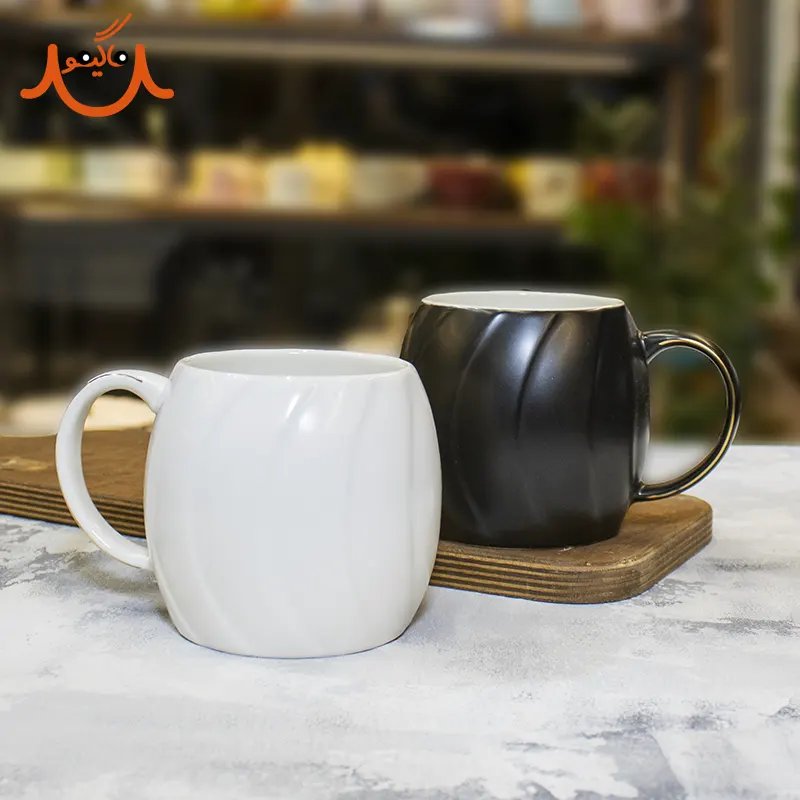 ماگ سرامیکی ساده هلالی