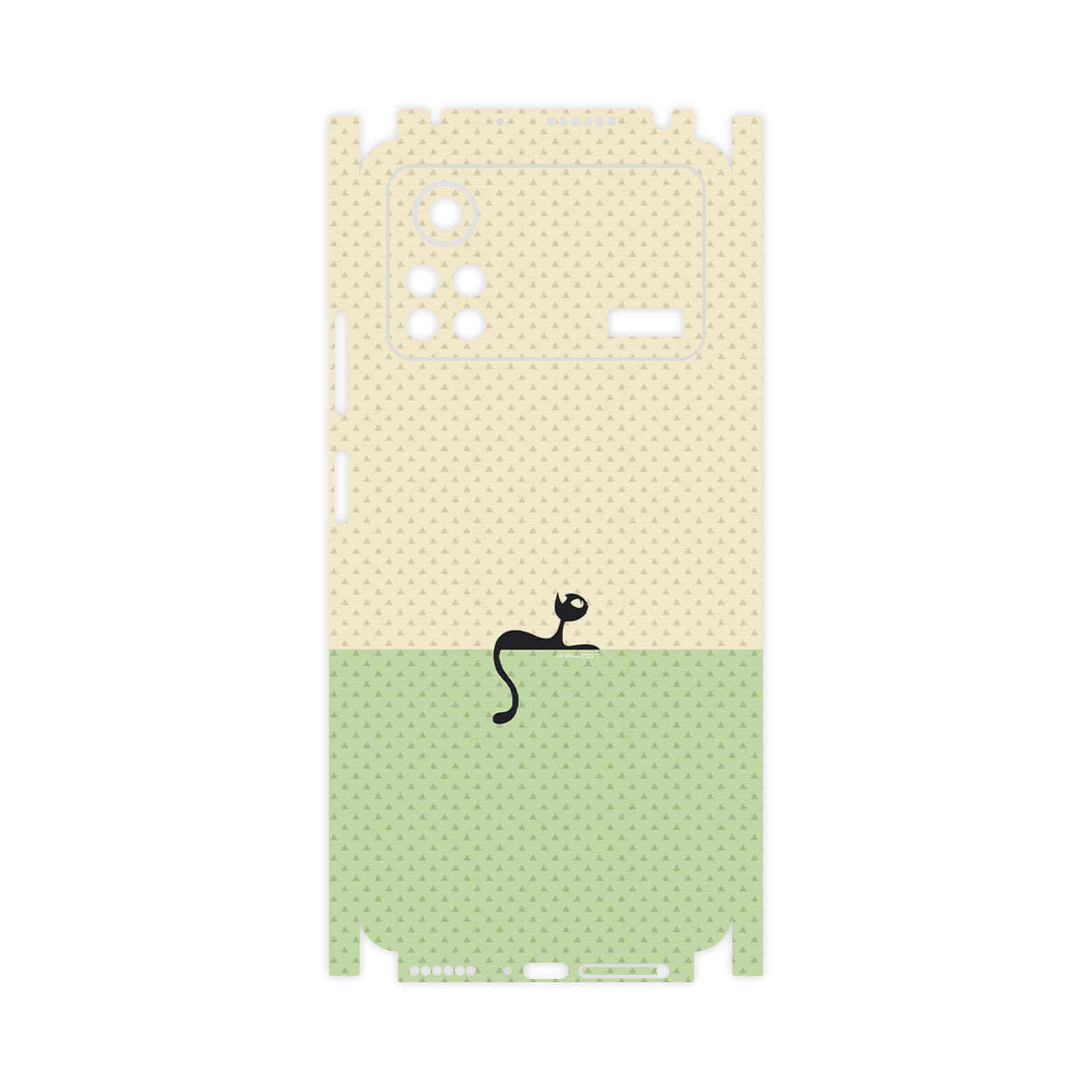 برچسب پوششی ماهوت مدل Minimal Internet Cat Icon-FullSkin مناسب برای گوشی موبایل شیائومی Poco X4 Pro 5G