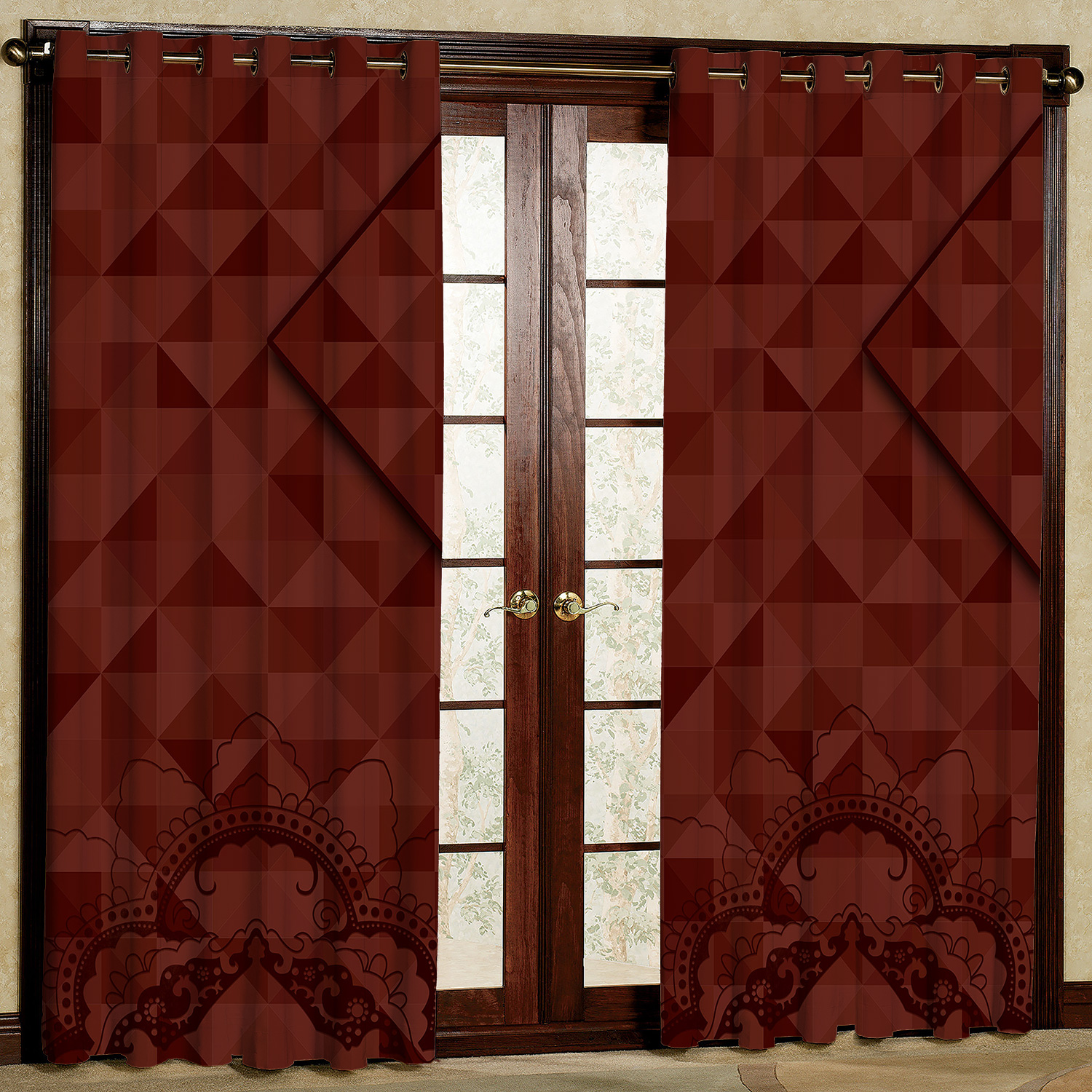 پرده مدل هازان پانچی کد 4142 سایز 140x200 سانتی متر