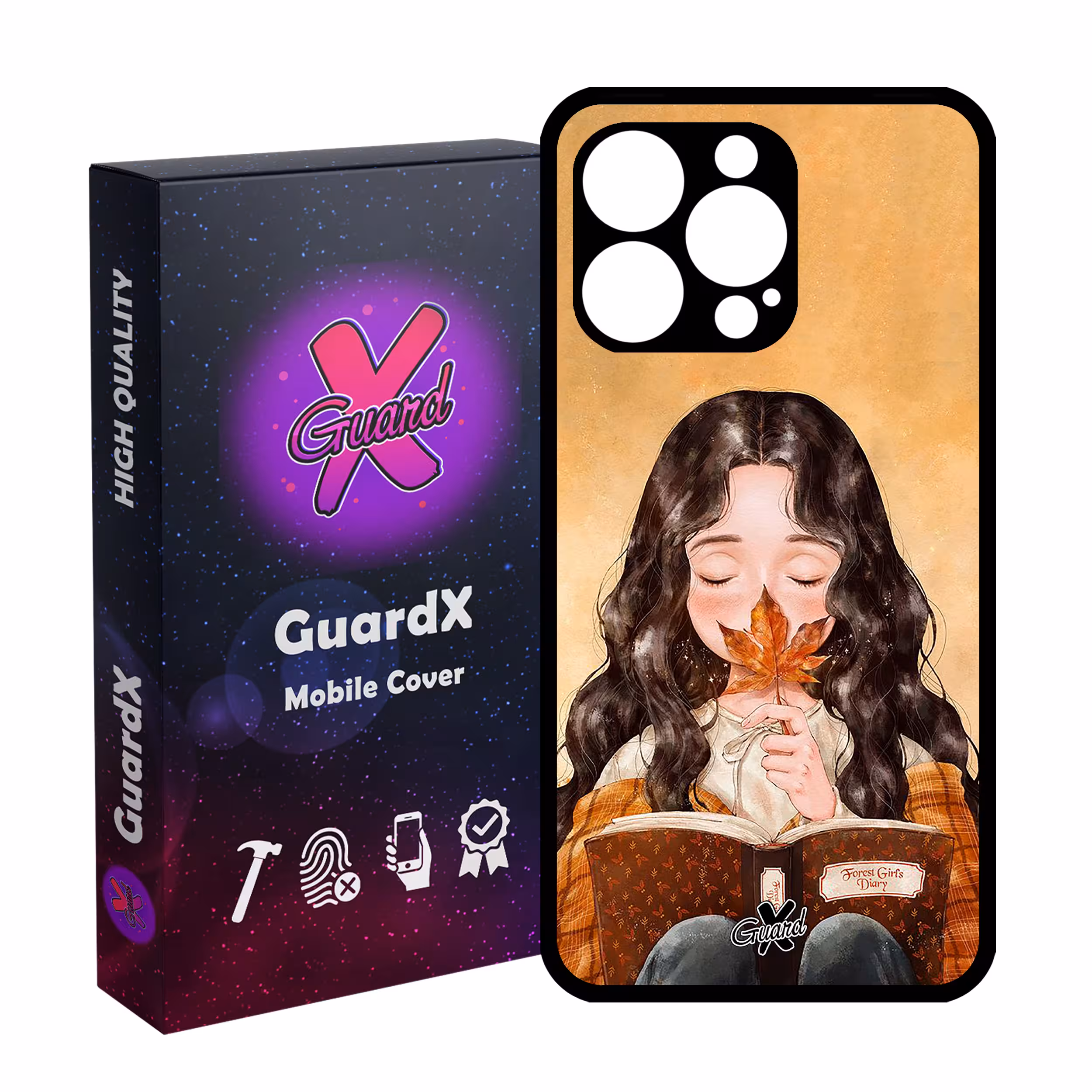 کاور گارد ایکس طرح Girl مدل Glass10223 مناسب برای گوشی موبایل اپل iPhone 13 Pro