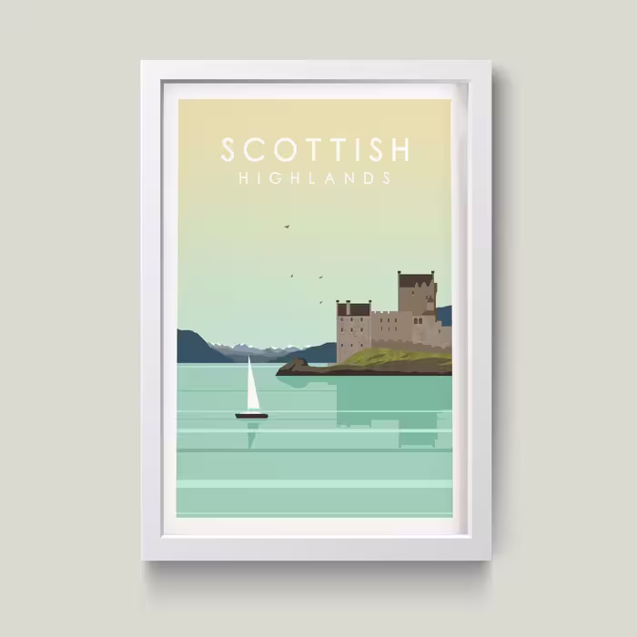 تابلو مدل Scottish کدm2624-w