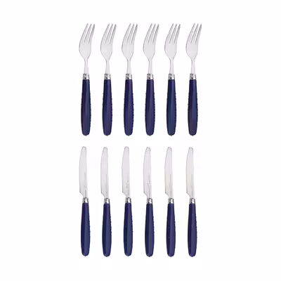 ست کارد و چنگال میوه خوری 12 پارچه مونیکا مدل stainless steel کد 01