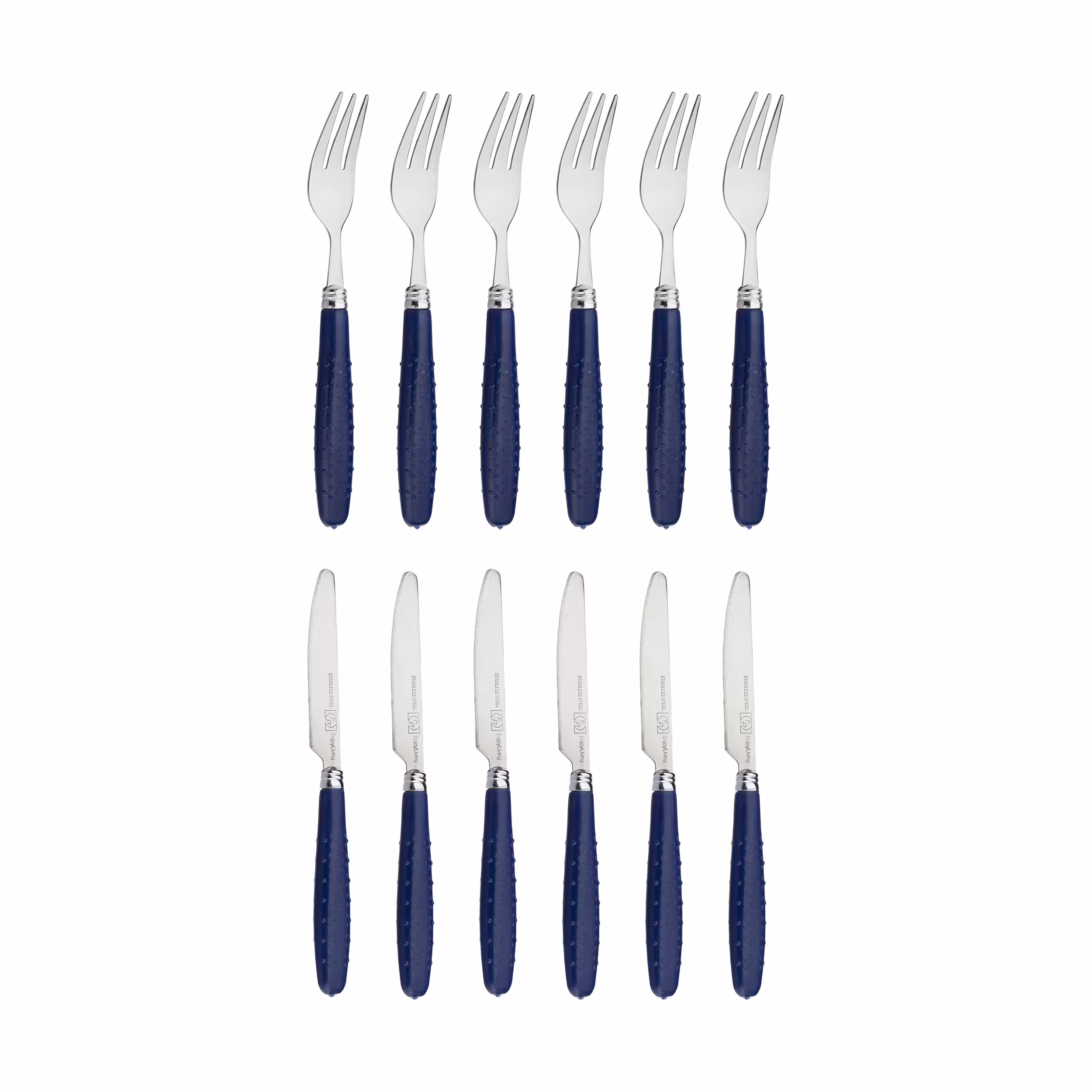 ست کارد و چنگال میوه خوری 12 پارچه مونیکا مدل stainless steel کد 01