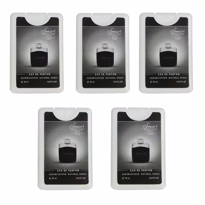 عطر جیبی مردانه اسمارت کالکشن مدل Legend حجم 20 میلی لیتر مجموعه 5 عددی